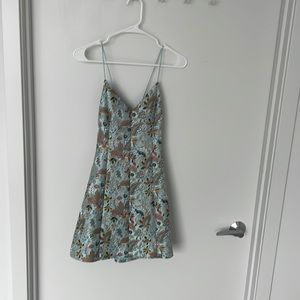 Alice + Olivia blue floral structured dress